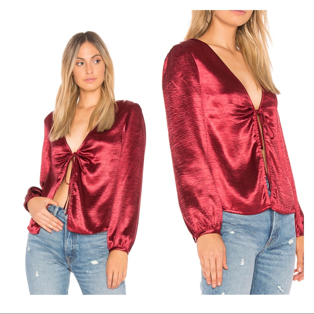 🆕 By The Way Deep V Blouse XS